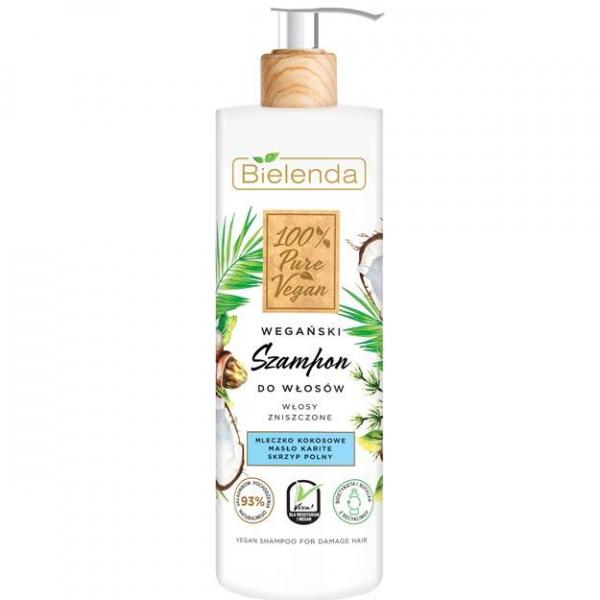 Bielenda Pure Vegan szampon 400ml wł. zniszczone