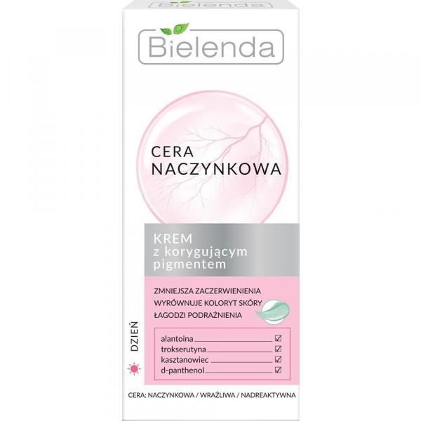 Bielenda Cera Naczynkowa krem z korygującym pigmentem 50ml na dzień