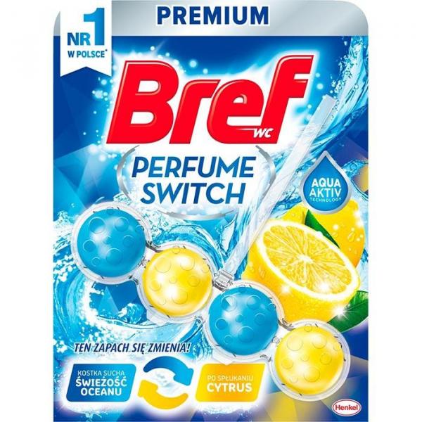 Bref Perfume Switch kulki – kostka do wc Ocean/Cytrus 50g
