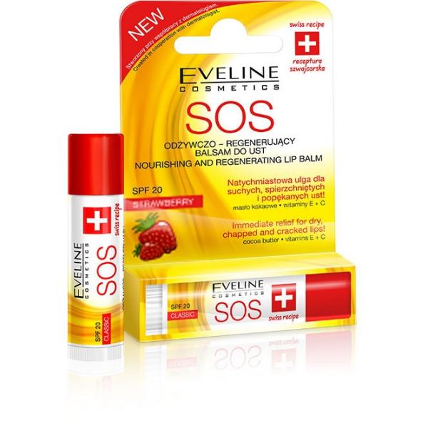 Eveline pomadka ochronna SOS strawberry