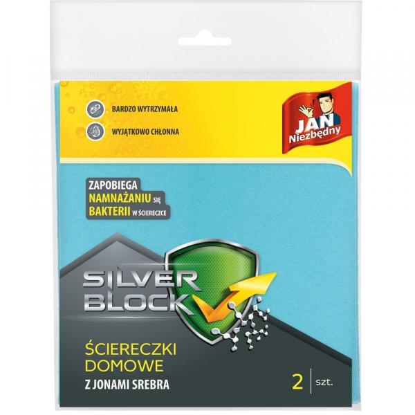 Jan Niezbędny ścierki domowe Silver Block 38x38cm 2szt.
