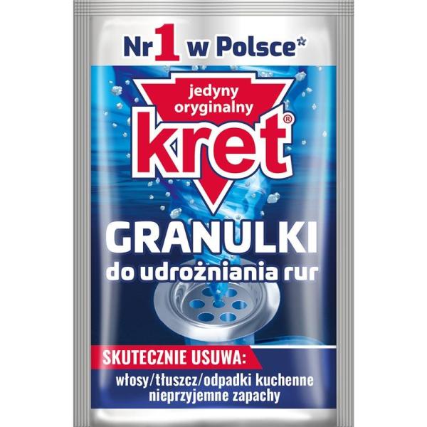 Kret granulki do udrożniania rur 40g 30 sztuk