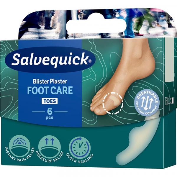 Salvequick Foot Care plastry na pęcherze i otarcia 6 sztuk