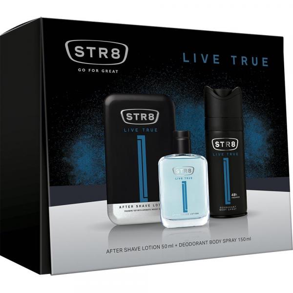 STR8 Zestaw Live True woda po goleniu 50ml + dezodorant 150ml