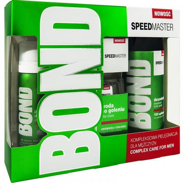 Bond zestaw Speedmaster dezodorant 150ml + woda po goleniu 100ml + pianka do golenia 50ml