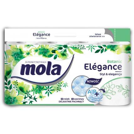 Mola Elegance papier toaletowy 3-warstwowy botanic 8szt.