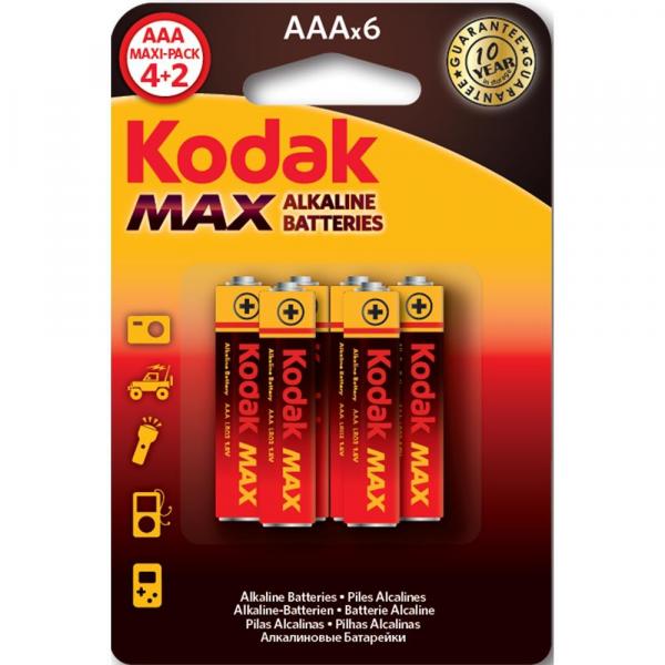 Kodak Max Alkaline bateria alkaliczna AAA LR03 6szt.
