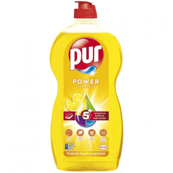 Pur Power 5+ płyn do mycia naczyń 1.2L Cytrynowy
