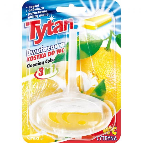 Tytan kostka do wc 40g cytryna