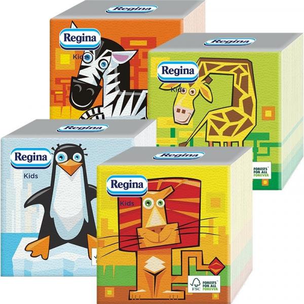 Regina serwetki 30x29cm 45 sztuk Kids Mix
