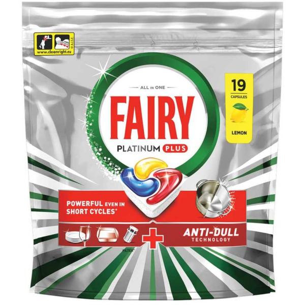 Fairy All In One kapsułki do zmywarki Platinum 19 sztuk