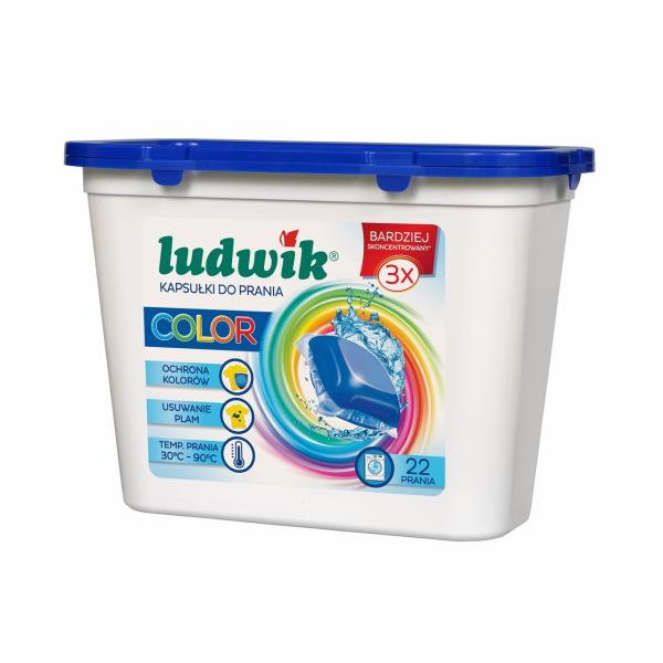 Ludwik kapsułki do prania Color 22 sztuki