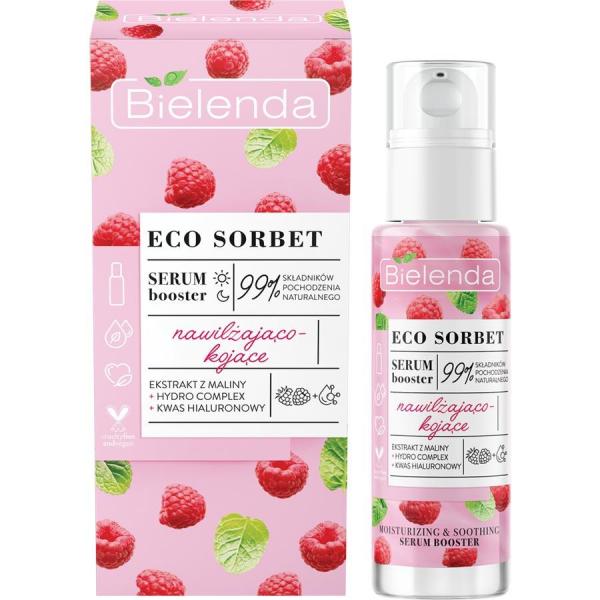 ielenda Eco Sorbet Malina serum booster do twarzy 30ml nawilżająco-kojące