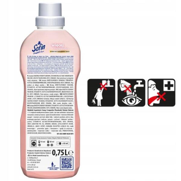 Sofin Complete Care perfumy do tkanin 750ml Love Charm