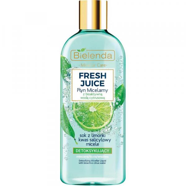 Bielenda Fresh Juice płyn micelarny detoksykujący 500ml Limonka