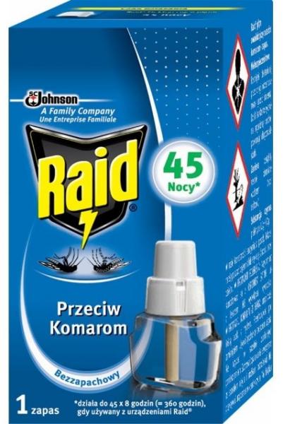 Raid electric na komary wkład do urządzenia 45 nocy