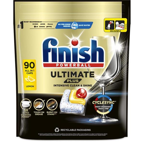 Finish Ultimate Plus kapsułki do zmywarki 90 szt. cytrynowe