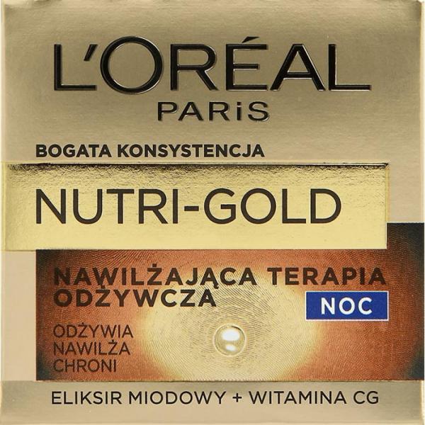 Loreal Paris Nutri- Gold Nawilżająca Terapia Odżywcza krem na noc 50ml