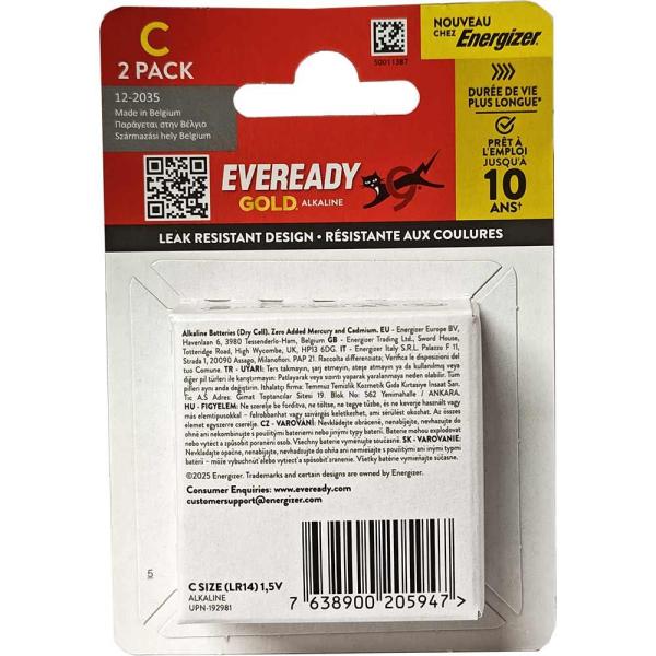 Eveready Gold Alkaline bateria alkaliczna LR14 2szt.