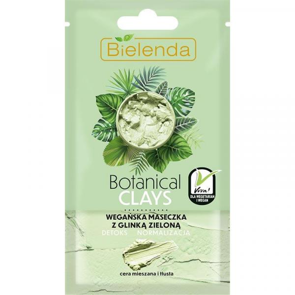 Bielenda Botanical Clays maseczka wegańska 8g z glinką zieloną
