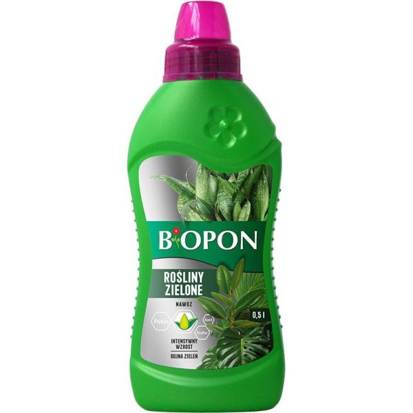 Biopon nawóz mineralny w płynie do roślin zielonych 500ml