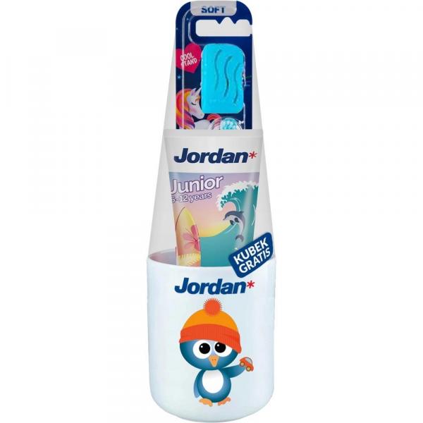 Jordan 6-12 lat Zestaw Step Junior (szczotka+pasta+kubek)
