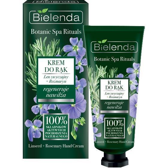 Bielenda Botanic Spa Rituals krem do rąk 50ml regenerujący Len Zwyczajny+Rozmaryn