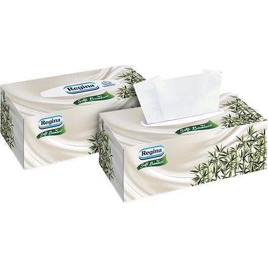 Regina Soft Bamboo chusteczki 4-warstwowe 96 sztuk Kartonik
