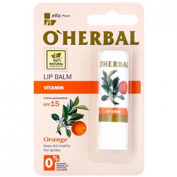 O Herbal pomadka do ust witaminowa 4.8g Orange
