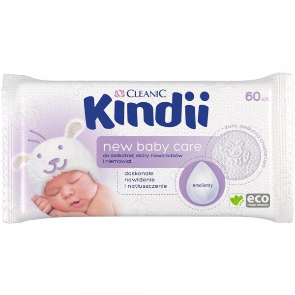 Cleanic Kindii Chusteczki dla dzieci i niemowląt 60 sztuk Care