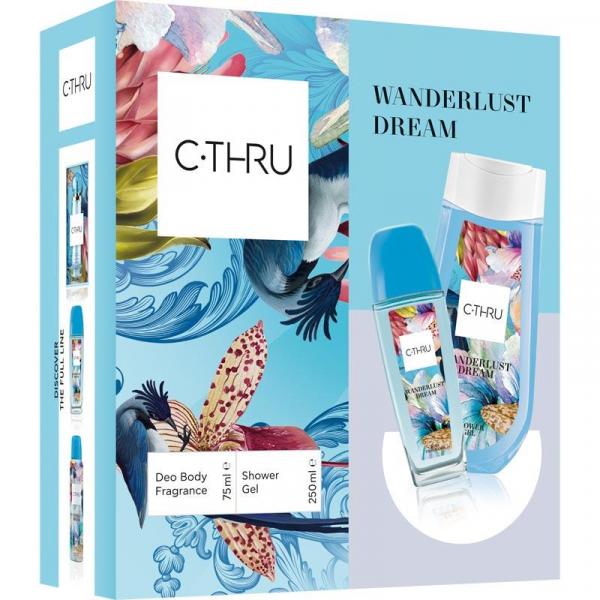 C-THRU zestaw Wanderlust Dream dezodorant perfumowany 75ml + żel pod prysznic 250ml