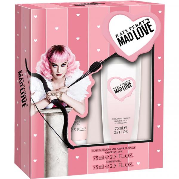 Katy Perry Zestaw Mad Love dezodorant perfumowany 75ml + żel pod prysznic 75ml