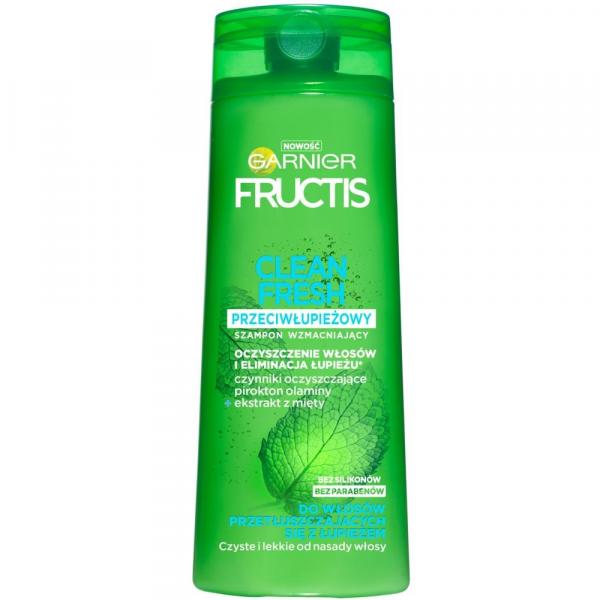 Fructis szampon do włosów 400ml Przeciwłupieżowy Clean Fresh
