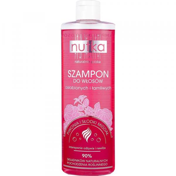 Nutka szampon 400ml (włosy łamliwe i osłabione) Piwonia i Słodki Migdał