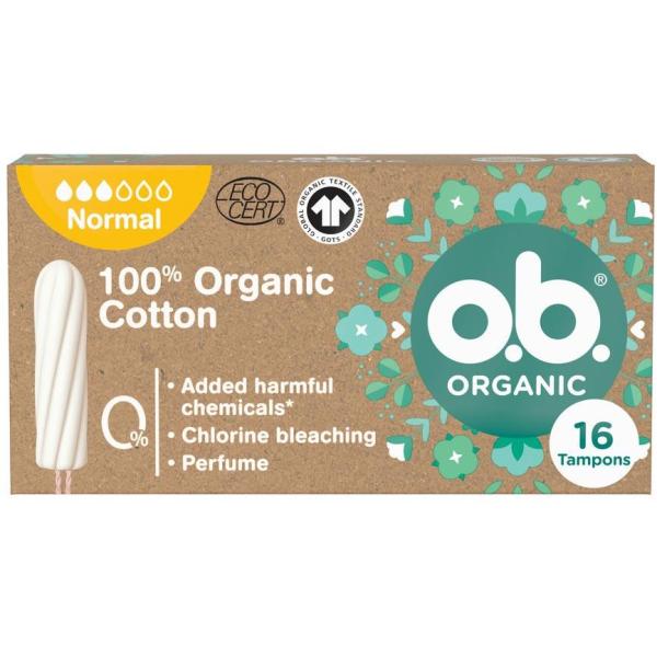 o.b. Organic Cotton Normal 16szt tampony
