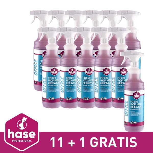 Hase Pakiet Office płyn do mebli 1L Spray 9653 12 sztuk
