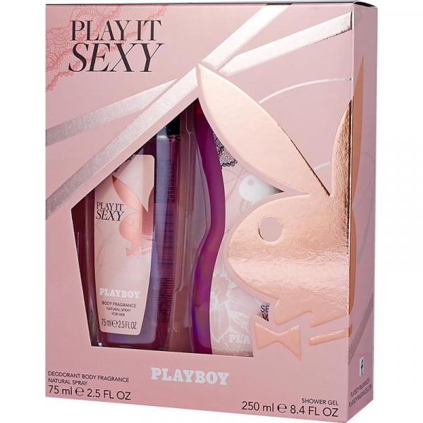 Playboy Zestaw Sexy dezodorant perfumowany + żel pod prysznic