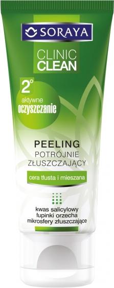 Soraya Clinic Clean peeling potrójnie złuszczający 75ml