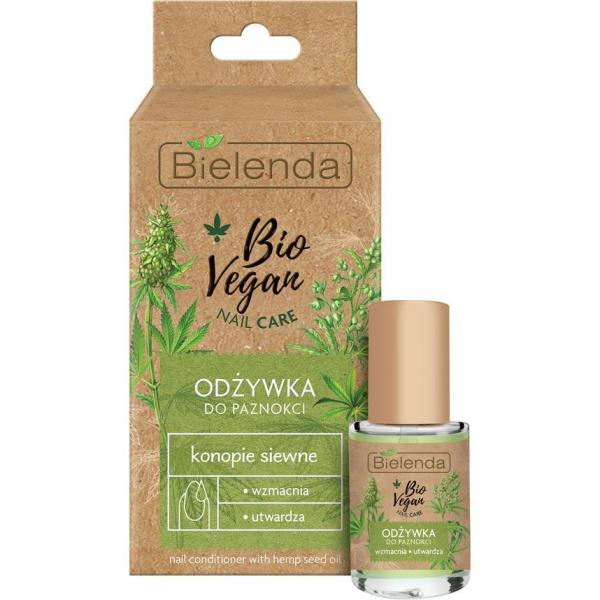 Bielenda Bio Vegan odżywka do paznokci 10ml wzmacniająco-utwardzająca Konopie Siewne
