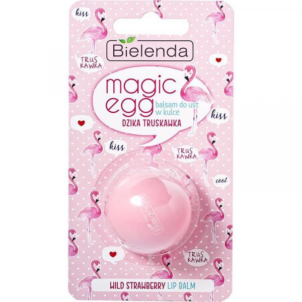 Bielenda Magic Egg Balsam do ust w kulce Dzika truskawka