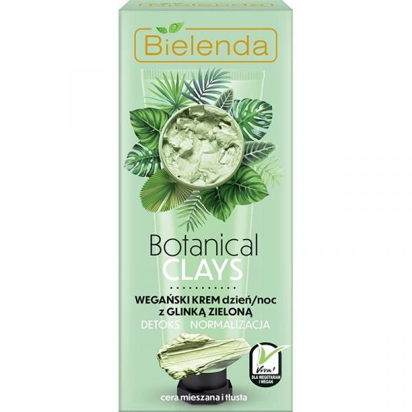 Bielenda Botanical Clays krem wegański 50ml z glinką zieloną
