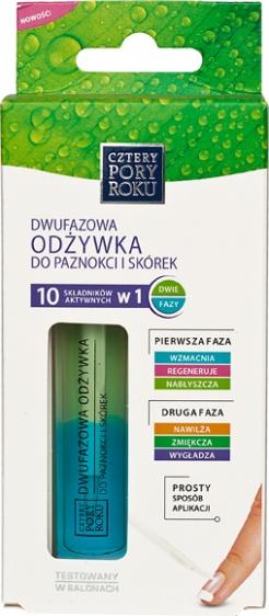 Cztery Pory Roku odżywka dwufazowa do paznokci i skórek 10w1