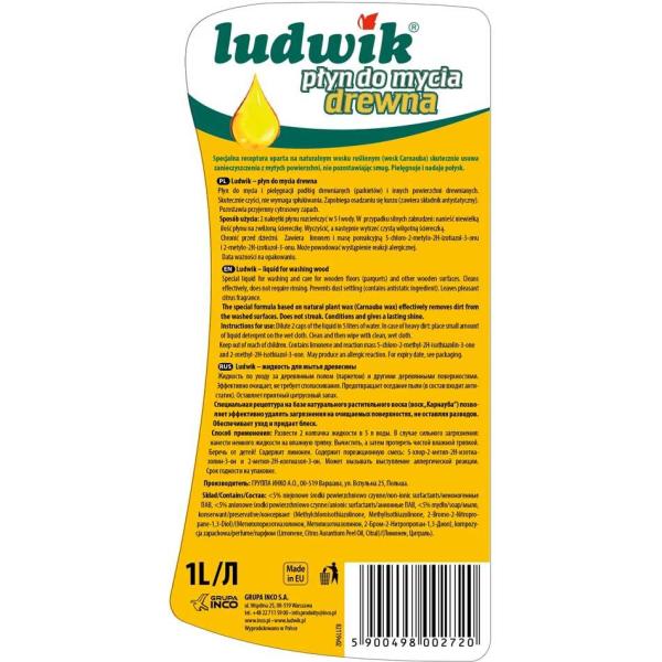 Ludwik 1l płyn do mycia drewna