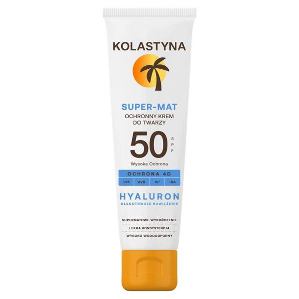 Kolastyna Opalanie krem do twarzy Super-Mat SPF50 50ml
