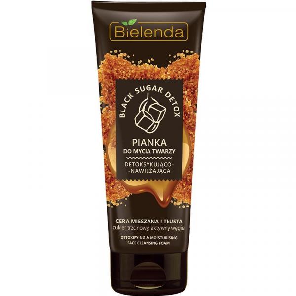 Bielenda Black Sugar Detox pianka do twarzy detoksykująco-nawilżająca 175ml