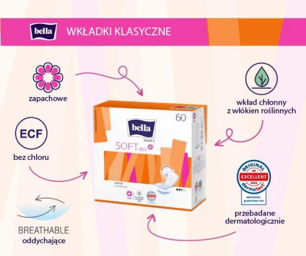 Bella Panty Soft deo 20szt. wkładki higieniczne
