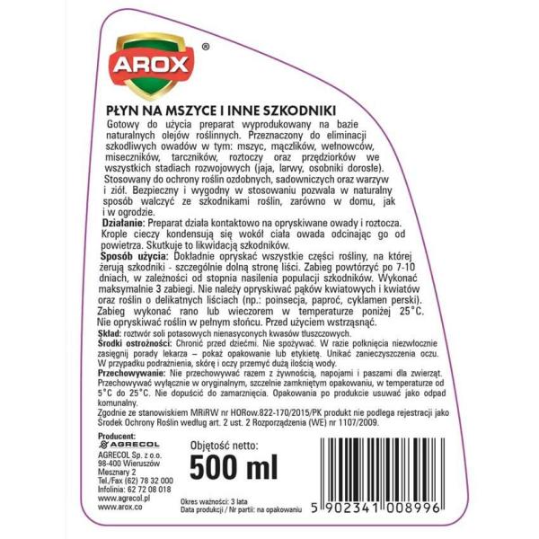 Arox płyn na mszyce 500ml
