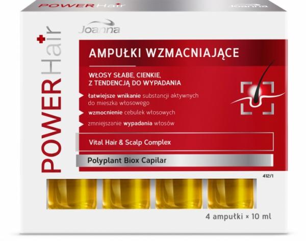 Joanna Power Hair ampułki wzmacniające 4 x 10ml