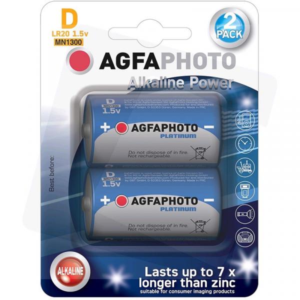 AgfaPhoto baterie alkaliczne D LR20 1,5V 2szt