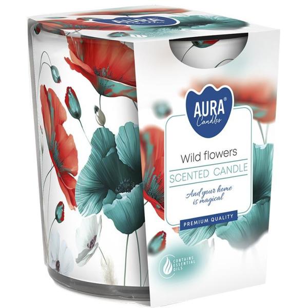 Bispol Aura świeca zapachowa sn72s-60 Wild Flowers
